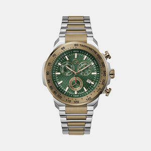 First Class Men Quartz Green Dial Chronograph Stainless Steel Watch Z35002G9MF