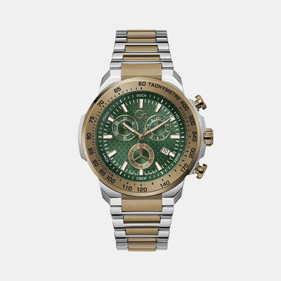 First Class Men Quartz Green Dial Chronograph Stainless Steel Watch Z35002G9MF
