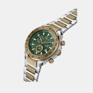 First Class Men Quartz Green Dial Chronograph Stainless Steel Watch Z35002G9MF