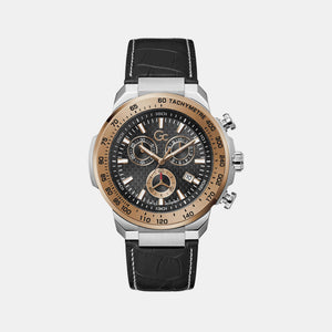 First Class Chrono Men Quartz Black Dial Chronograph Leather Watch Z35003G4MF