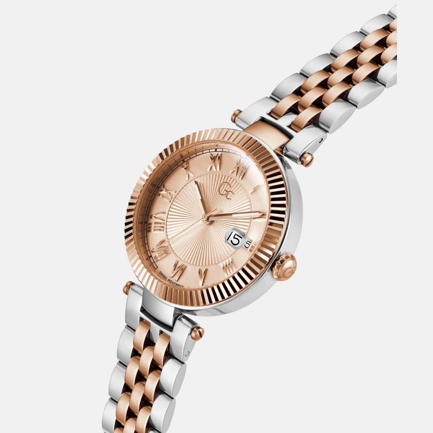 Flair Women Quartz Rose Gold Dial Analog Stainless Steel Watch Z36001L3MF