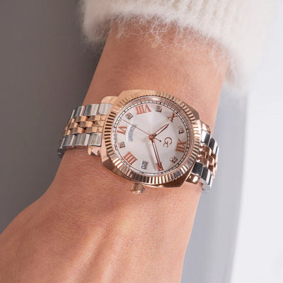 Flair Coussin Lady Women Quartz White Dial Analog Stainless Steel Watch Z44003L1MF