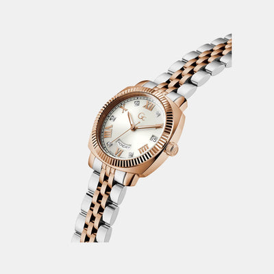 Flair Coussin Lady Women Quartz White Dial Analog Stainless Steel Watch Z44003L1MF