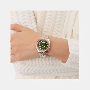 Gc Flair Coussin Lady Women Quartz Green Dial Analog Stainless Steel Watch Z44004L3