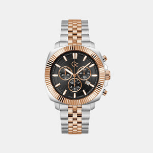 Flair Coussin Men Quartz Black Dial Chronograph Stainless Steel Watch Z46001G2MF
