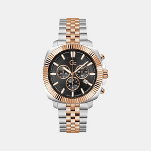 Flair Coussin Men Quartz Black Dial Chronograph Stainless Steel Watch Z46001G2MF