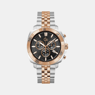 Flair Coussin Men Quartz Black Dial Chronograph Stainless Steel Watch Z46001G2MF