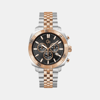 Flair Coussin Men Quartz Black Dial Chronograph Stainless Steel Watch Z46001G2MF