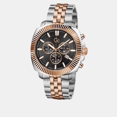 Flair Coussin Men Quartz Black Dial Chronograph Stainless Steel Watch Z46001G2MF