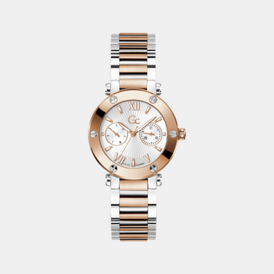 Aura Women Quartz White Dial Analog Stainless Steel Watch Z48002L1MF