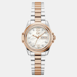 Bolt Men Quartz White Dial Analog Stainless Steel Watch Z53001L1