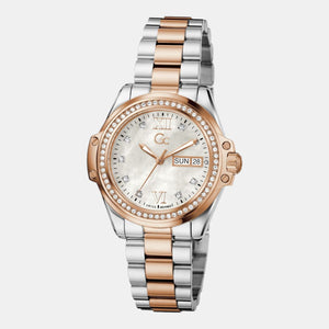 Bolt Men Quartz White Dial Analog Stainless Steel Watch Z53001L1