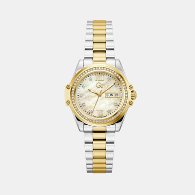 Bolt Women Quartz Champagne Mother Of Pearl Dial Analog Stainless Steel Watch Z53002L6