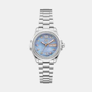 Bolt Women Quartz Blue Mother Of Pearl Dial Analog Stainless Steel Watch Z53003L7