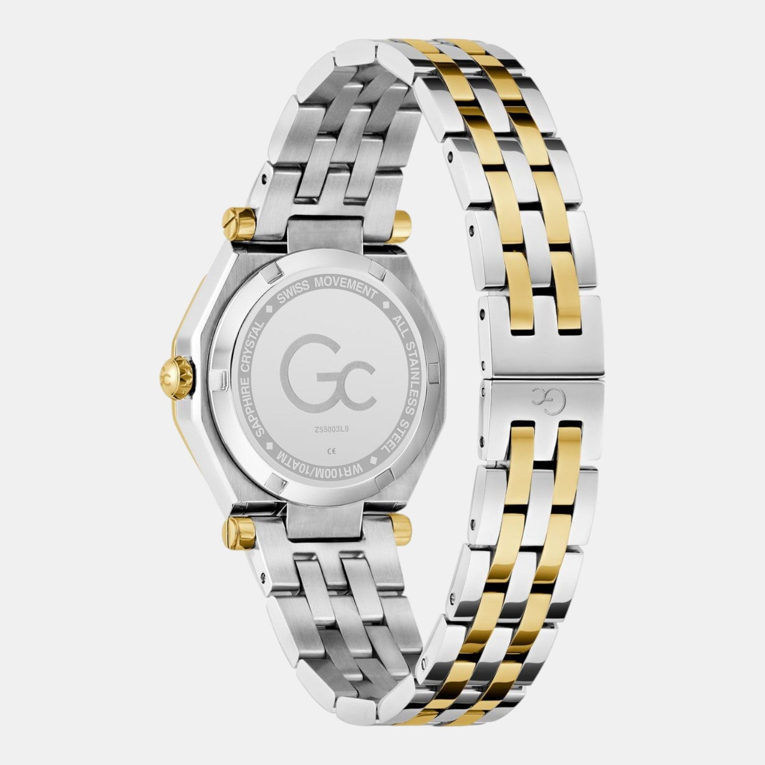 Gc Gleam Women Quartz Green Dial Analog Stainless Steel Watch Z55003L9