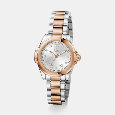 Bolt Lady Women Quartz White Dial Analog Stainless Steel Watch Z58001L1
