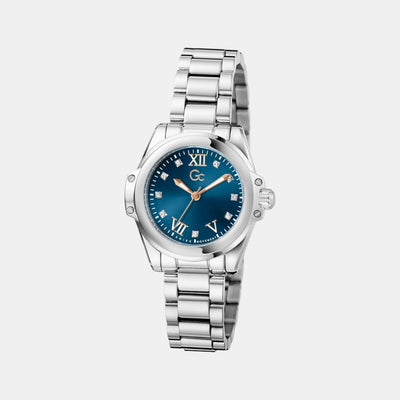 Gc Bolt Lady Mini Women Quartz Blue Dial Analog Stainless Steel Watch Z58004L7