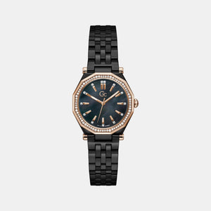 Gc Gleam Women Quartz Black Dial Multi-Function Ceramic Watch Z59002L2