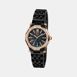 Gc Gleam Women Quartz Black Dial Multi-Function Ceramic Watch Z59002L2