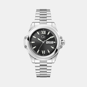 Bolt Men Quartz Black Dial Analog Stainless Steel Watch Z60003G2