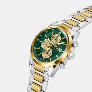 Gallant Men Quartz Green Dial Chronograph Stainless Steel Watch Z61002G9