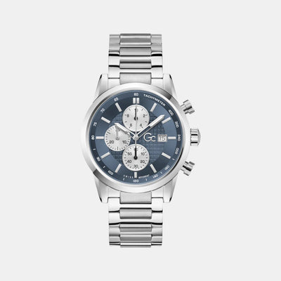 Gallant Men Quartz Blue Dial Chronograph Stainless Steel Watch Z61005G7
