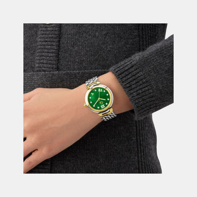 Gc Allure Women Quartz Green Dial Analog Stainless Steel Watch Z64002L1