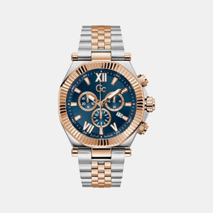 Gc Atlas Men Quartz Blue Dial Chronograph Stainless Steel Watch Z66002G7