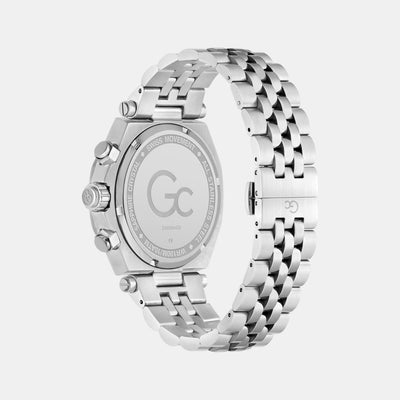 Gc Atlas Men Quartz Green Dial Chronograph Stainless Steel Watch Z66004G9