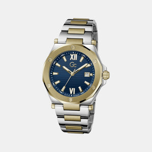 Gc Legacy Sleek Men Quartz Blue Dial Analog Stainless Steel Watch Z67003G7