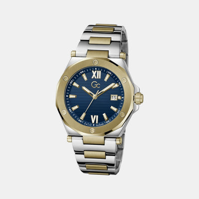 Gc Legacy Sleek Men Quartz Blue Dial Analog Stainless Steel Watch Z67003G7