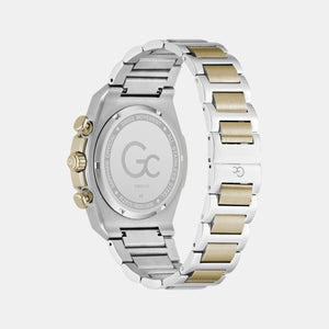 Gc Idolsport Men Quartz Blue Dial Chronograph Stainless Steel Watch Z68001G7