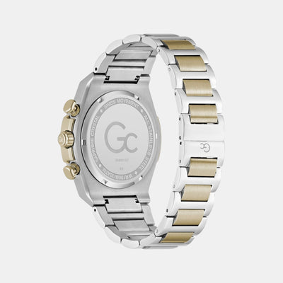Gc Idolsport Men Quartz Blue Dial Chronograph Stainless Steel Watch Z68001G7