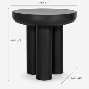 Peagan Indoor / Outdoor Round Side Table
