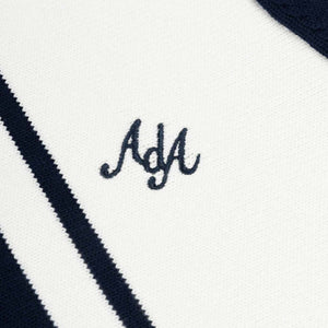 Alma De Ace Adoria Knitted Navy Cream Shirt