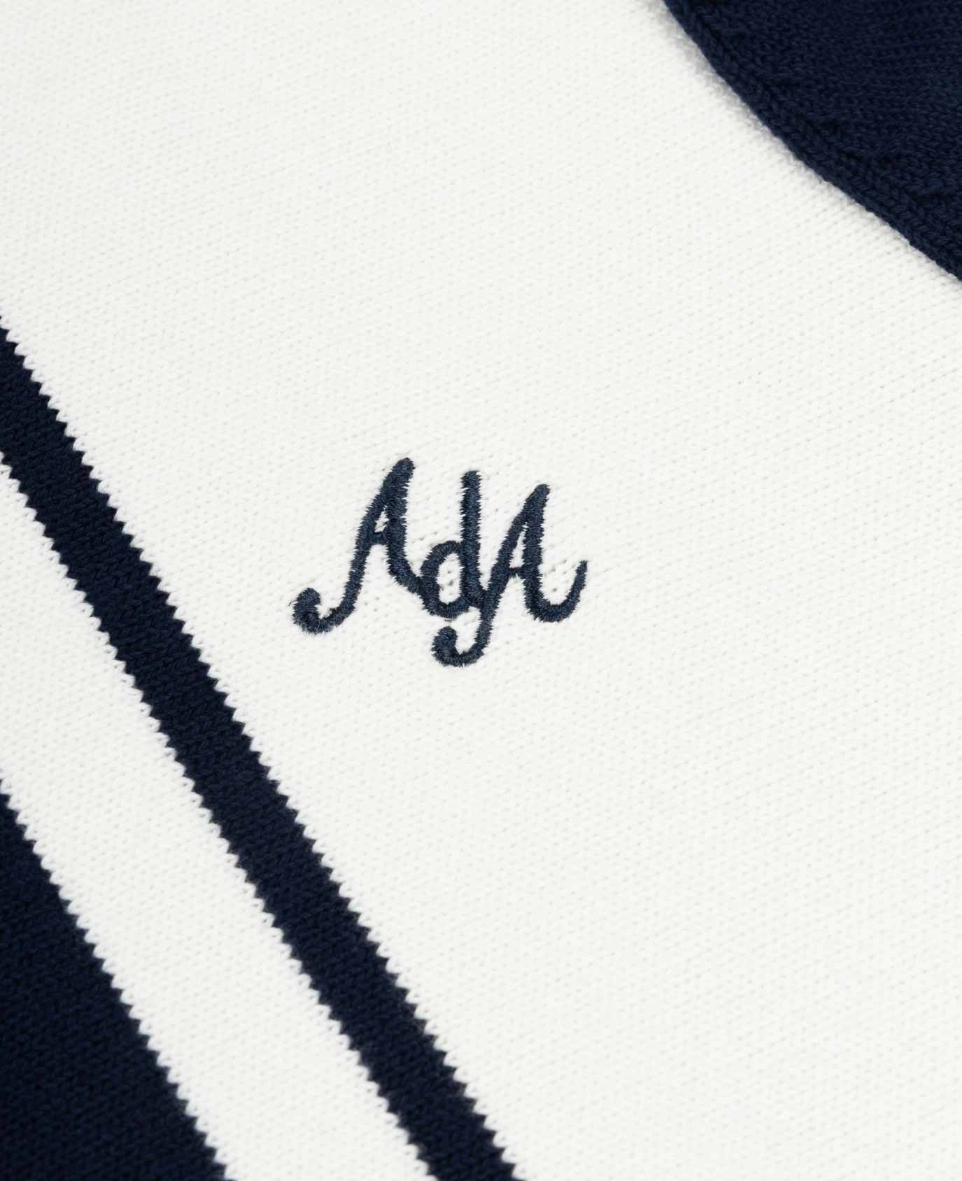 Alma De Ace Adoria Knitted Navy Cream Shirt