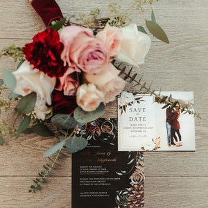 Burgundy and Blush Winter Barn Wedding