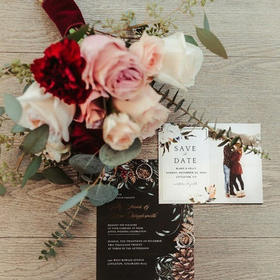 Burgundy and Blush Winter Barn Wedding