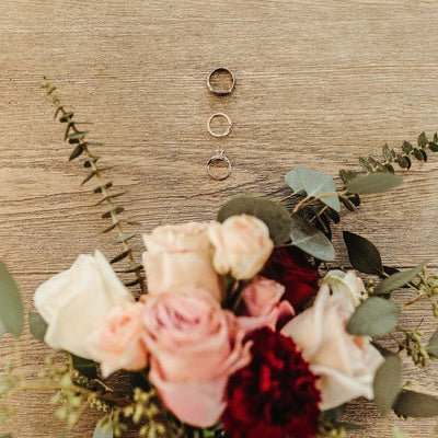 Burgundy and Blush Winter Barn Wedding