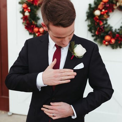Burgundy and Blush Winter Barn Wedding