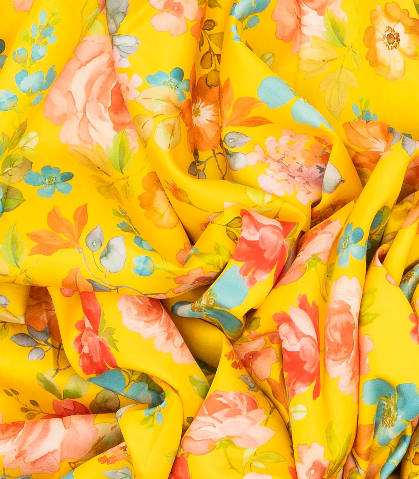 Yellow Handloom Kanchipuram Korvai Silk Saree Printed With Floral Motifs