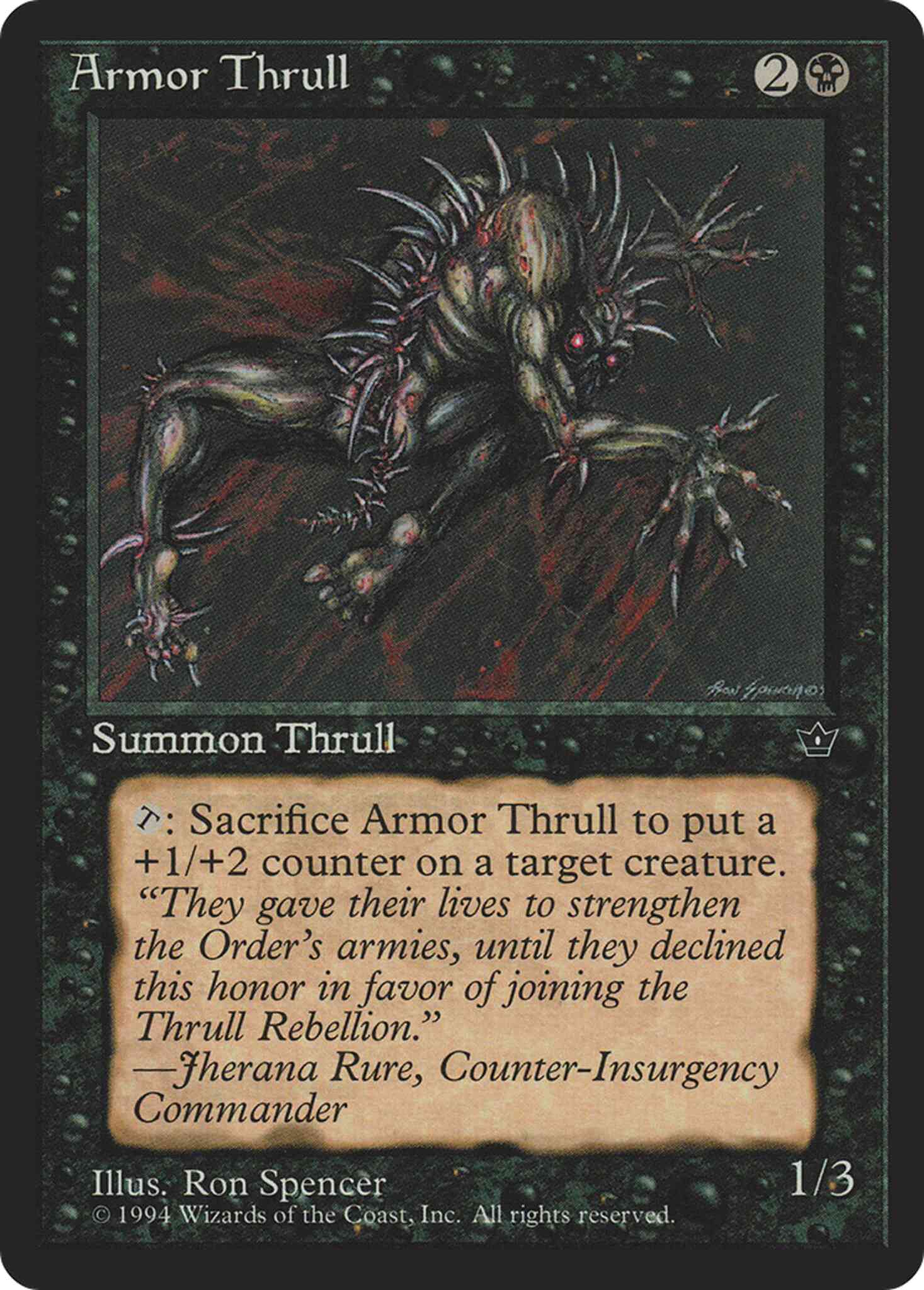 Armor Thrull [Ron Spencer] [33b] [Fallen Empires] [Non-Foil]