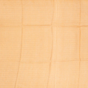 Beige Handwoven Linen Saree Printed With Floral Motifs