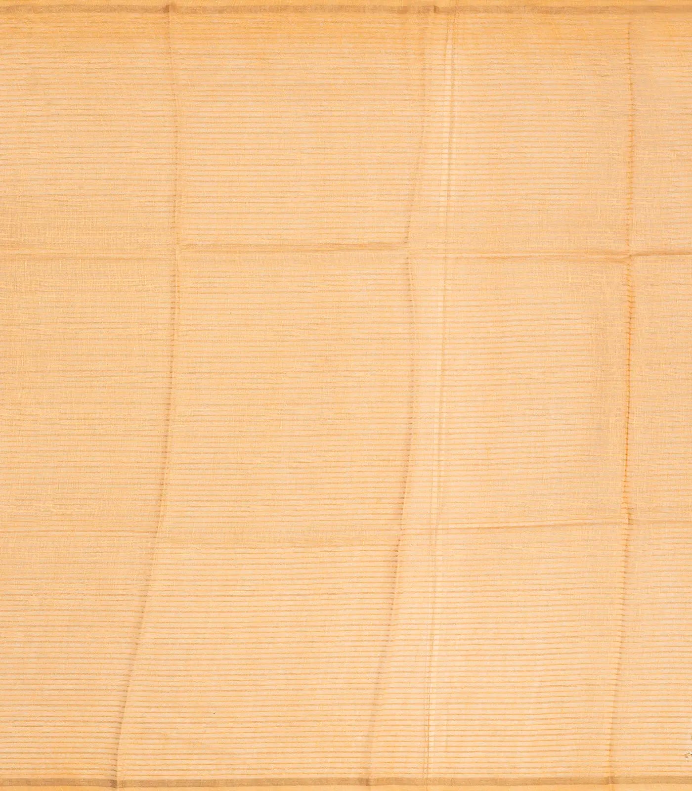 Beige Handwoven Linen Saree Printed With Floral Motifs