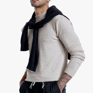 Grey Knitted Sweatshirt