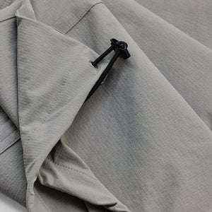 Light Grey Relaxed Fit Parachute Pants