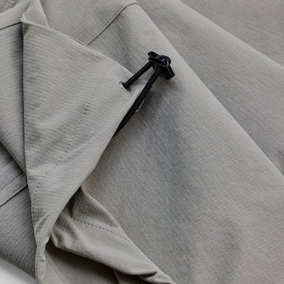 Light Grey Relaxed Fit Parachute Pants