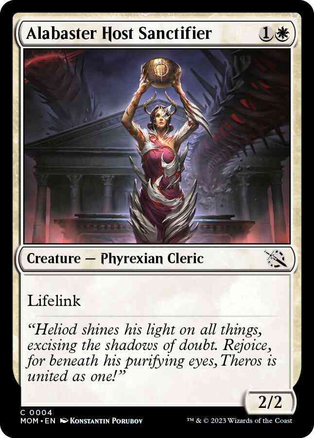 Alabaster Host Sanctifier [4] [March of the Machine] [Non-Foil]