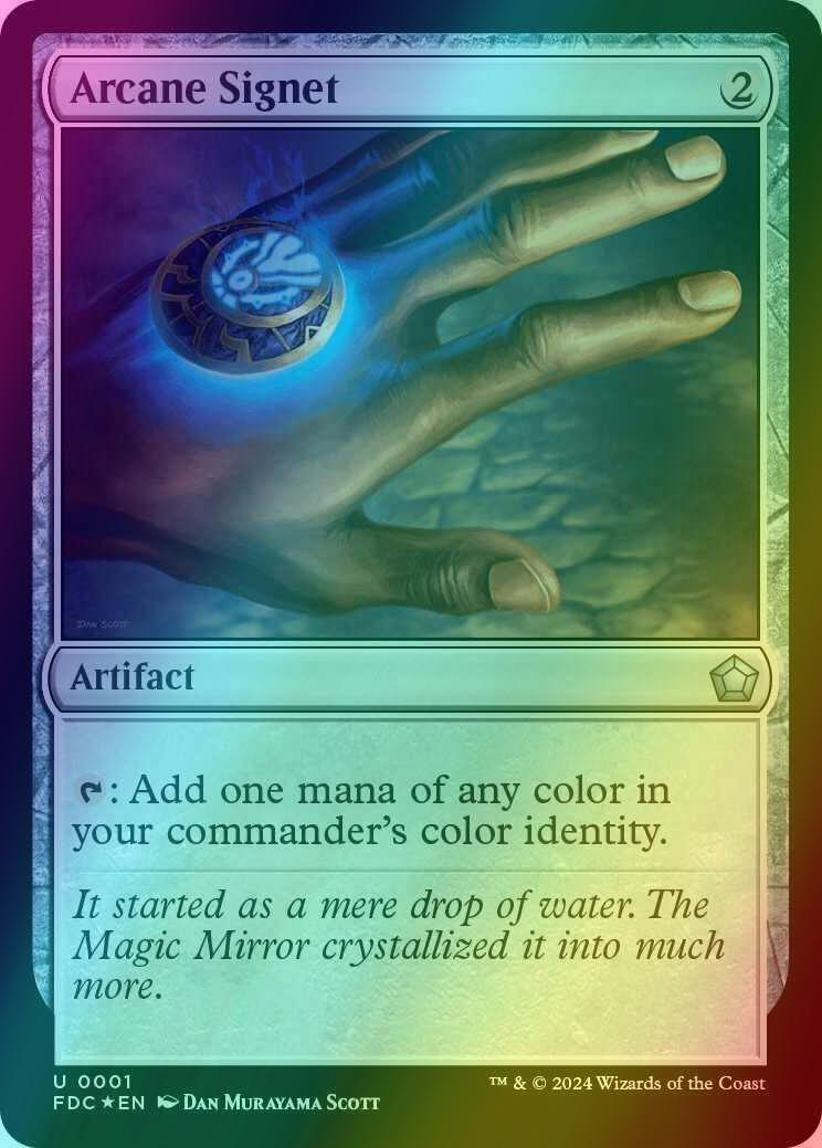 Arcane Signet [1] [Foundations: Commander] [Foil]