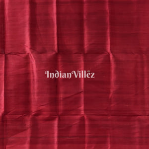 Black Red Border Pasapali Khandua Silk Saree